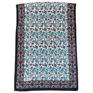 Floral Silk Scarf Wrap Shawl Bursa Classic‎ Luxury Oblong Wrap Cottage Signed